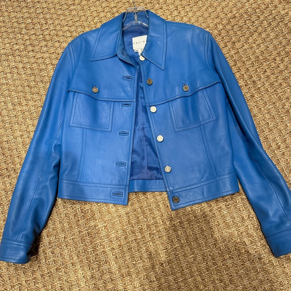 Authentic Celine leather jacket